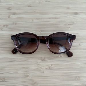 Wildfox Smart Fox Dark Gradient Purple Brown Sunglasses